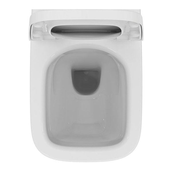 Ideal Standard i.Life S Compact Rimless Wall Hung WC + Soft Close Seat - Image 2