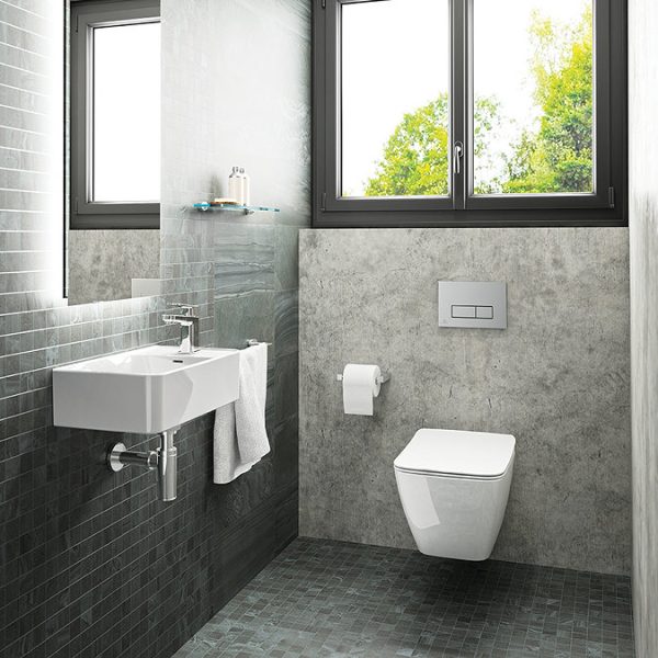 Ideal Standard Strada II AquaBlade Toilet + Concealed WC Cistern with Wall Hung Frame - Image 2