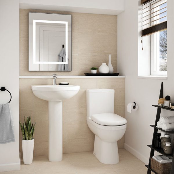 Nuie Ivo Comfort Height Close Coupled Toilet with Soft Close Seat - Image 2