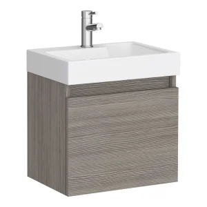 Milan Juno 500 x 360mm Grey Avola Wall Hung Vanity Unit