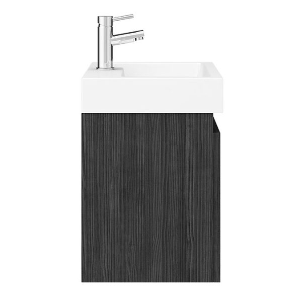Milan Juno 500 x 360mm Black Wall Hung Vanity Unit - Image 7