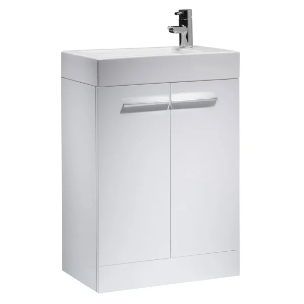 Tavistock Kobe 560mm Freestanding Unit & Basin   Gloss White