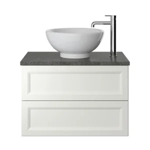 Heritage Caversham 700mm 2 Drawer Wall Hung Vanity Unit Only   Chantilly