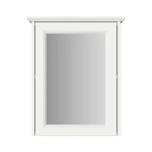 Heritage Caversham Single Door Mirror Wall Cabinet   Chantilly