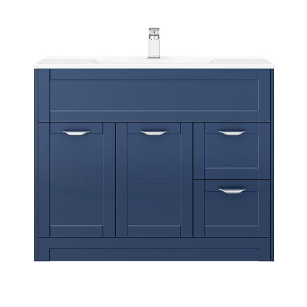 Keswick Blue 1015mm Traditional Floorstanding Vanity Unit - Image 3