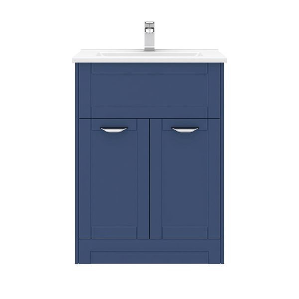 Keswick Blue 620mm Traditional Floorstanding Vanity Unit - Image 4