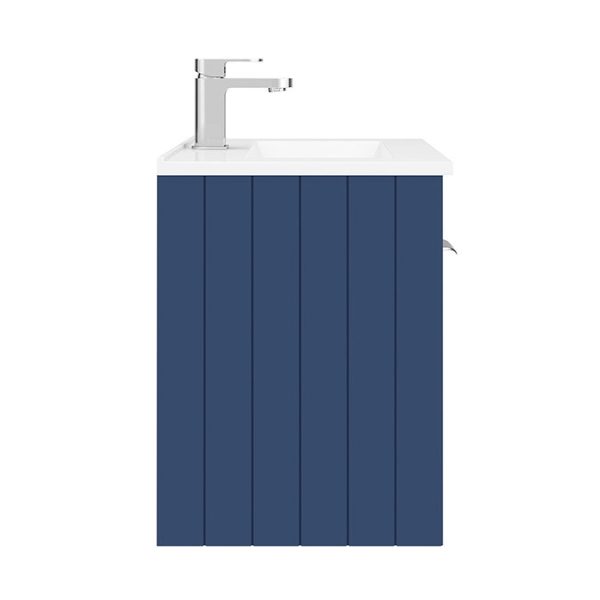 Keswick Blue 620mm Traditional Wall Hung 2 Door Vanity Unit - Image 5