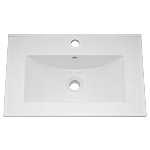 Keswick Grey 620mm Traditional Wall Hung 2 Drawer Vanity Unit - Image 2