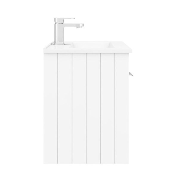 Keswick White 620mm Traditional Wall Hung 2 Door Vanity Unit - Image 6