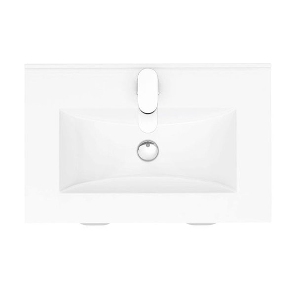 Keswick White 620mm Traditional Wall Hung 2 Door Vanity Unit - Image 2