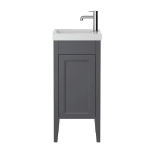 Heritage Caversham Freestanding Cloakroom Vanity Unit   Graphite
