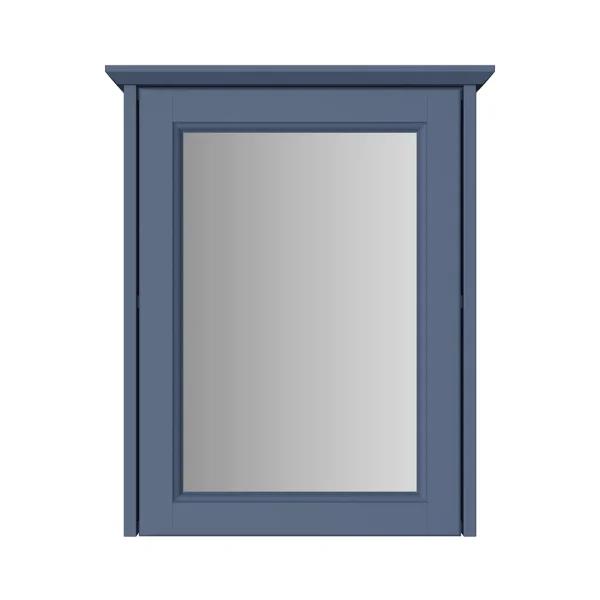 Heritage Caversham Single Door Mirror Wall Cabinet   Maritime Blue