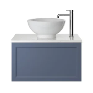Heritage Caversham 700mm 1 Drawer Wall Hung Vanity Unit Only   Maritime Blue