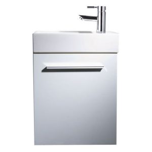 Tavistock Kobe 450mm Wall Mounted Unit & Basin   Gloss White