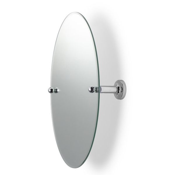 Croydex Worcester Flexi Fix Oval Tilt Mirror   Chrome - Image 3