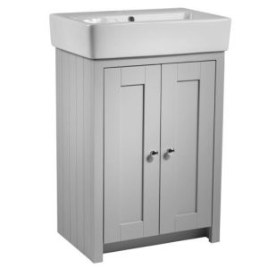 Tavistock Lansdown 550mm Freestanding Unit with Basin   Pebble Grey