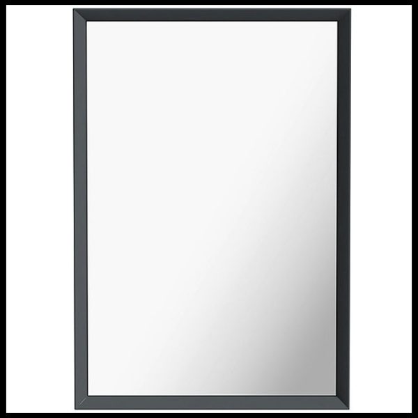 Mode Larsen 800 x 550mm Gloss Grey Bevelled Mirror - Image 5