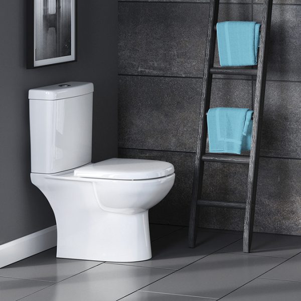 Nuie Lawton Close Coupled Toilet with Soft Close Seat - Image 2