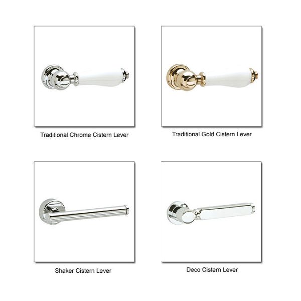 Heritage   Granley Deco Close Coupled Standard Height WC & Landscape Cistern - Image 3