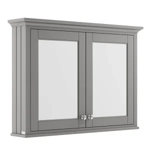 Old London 1050mm Mirror Cabinet   Storm Grey