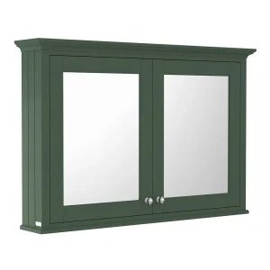 Old London 1050mm Mirror Cabinet   Hunter Green