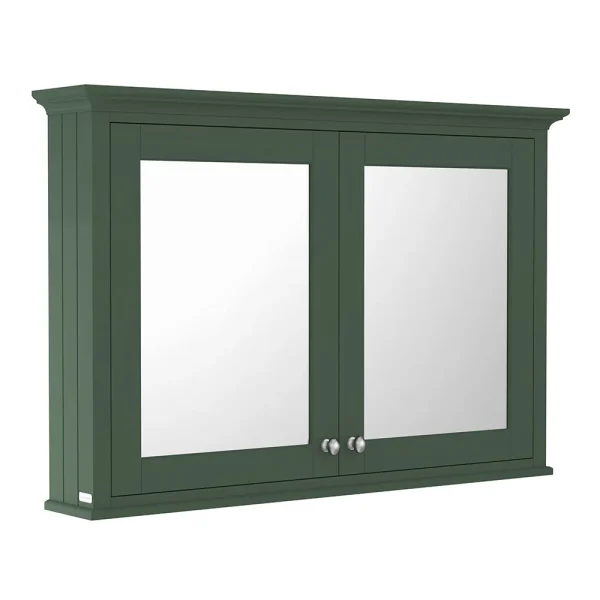 Old London 1050mm Mirror Cabinet   Hunter Green
