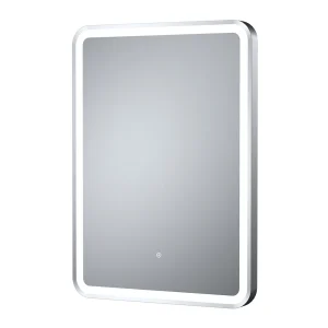 Nuie 700 x 500mm Silver LED Touch Sensor Mirror + Anti Fog