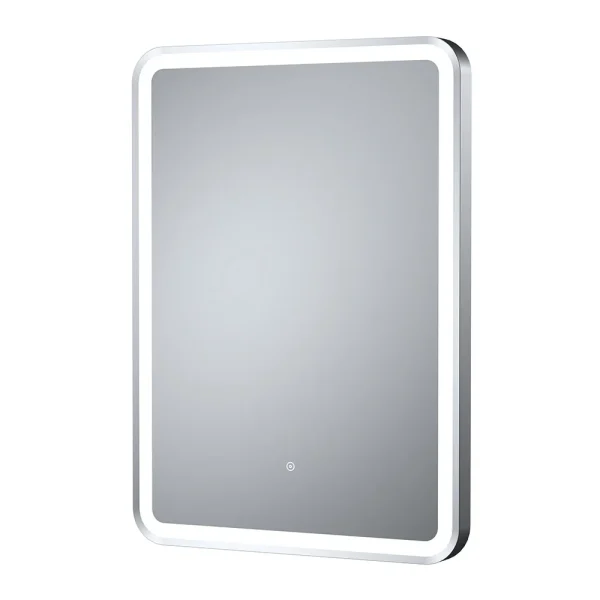 Nuie 700 x 500mm Silver LED Touch Sensor Mirror + Anti Fog