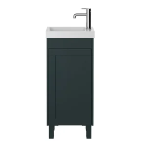 Heritage Lynton Classic Green Freestanding Cloakroom Vanity Unit