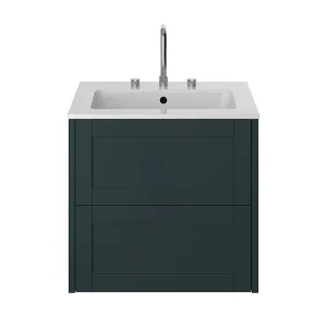 Heritage Lynton Classic Green 600mm Wall Hung Vanity Unit