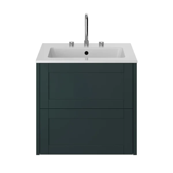 Heritage Lynton Classic Green 600mm Wall Hung Vanity Unit