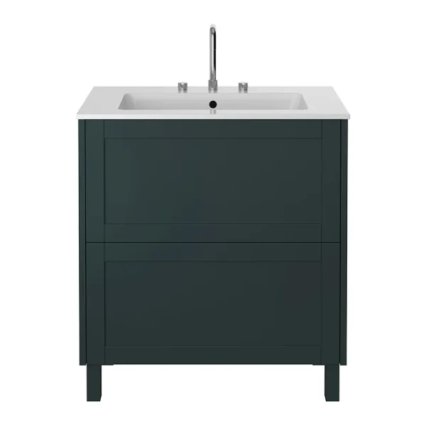 Heritage Lynton Classic Green 800mm Freestanding Vanity Unit