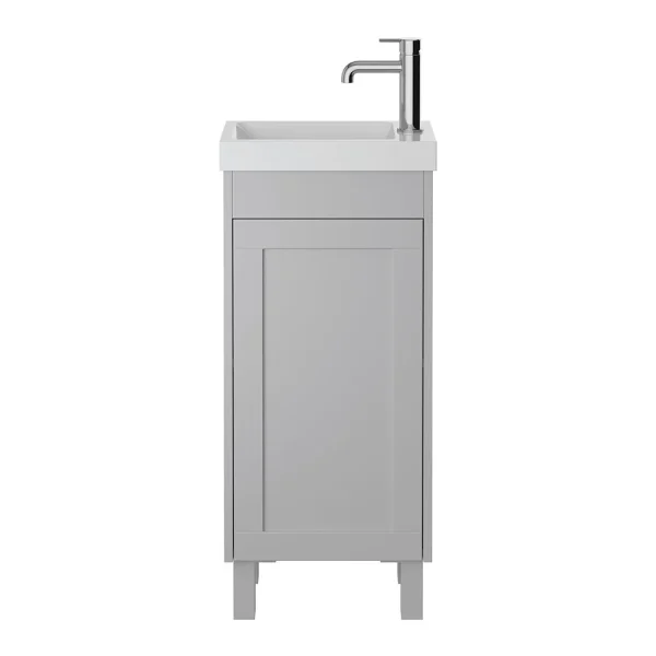 Heritage Lynton Dove Grey Freestanding Cloakroom Vanity Unit