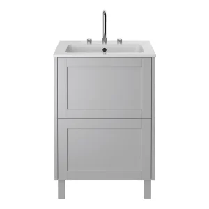 Heritage Lynton Dove Grey 600mm Freestanding Vanity Unit