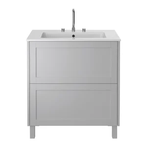 Heritage Lynton Dove Grey 800mm Freestanding Vanity Unit