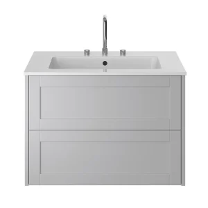 Heritage Lynton Dove Grey 800mm Wall Hung Vanity Unit