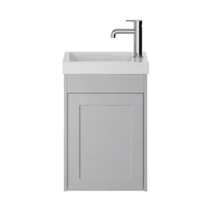 Heritage Lynton Dove Grey Wall Hung Cloakroom Vanity Unit