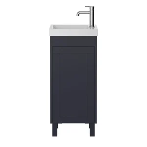 Heritage Lynton Midnight Blue Freestanding Cloakroom Vanity Unit