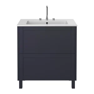 Heritage Lynton Midnight Blue 800mm Freestanding Vanity Unit