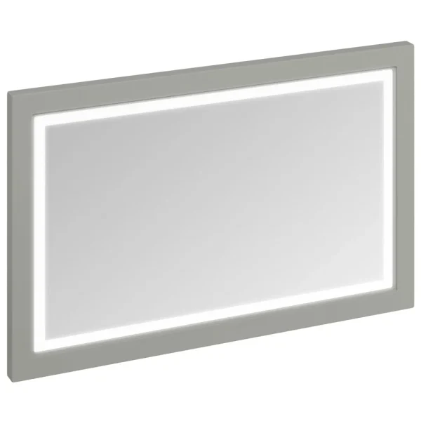 Burlington Framed 120 Mirror with LED Illumination   Dark Olive