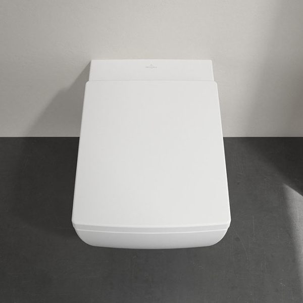 Villeroy and Boch Memento 2.0 DirectFlush Rimless Wall Hung Toilet + Soft Close Seat - Image 7