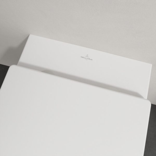 Villeroy and Boch Memento 2.0 DirectFlush Rimless Wall Hung Toilet + Soft Close Seat - Image 4
