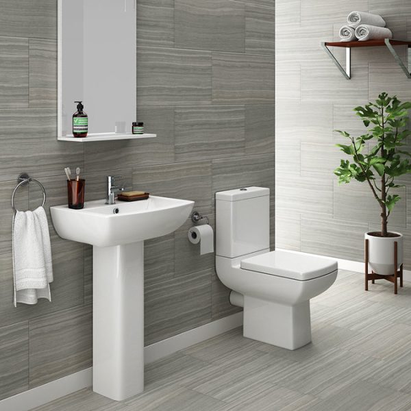 Milan Modern Short Projection Toilet + Soft Close Seat - Image 2