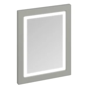 Burlington Framed 60 Mirror with LED Illumination   Dark Olive
