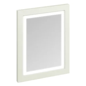 Burlington Framed 60 Mirror with LED Illumination   Sand