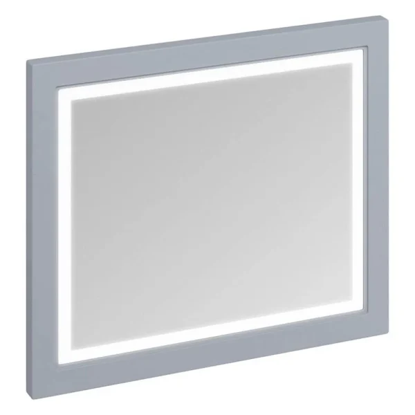 Burlington Framed 90 Mirror with LED Illumination   Classic Grey