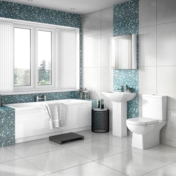 Marina Modern Close Coupled Toilet + Soft Close Seat - Image 2