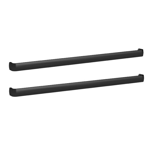 Arezzo Moda 800mm Rustic Oak Wall Hung 2 Drawer Countertop Vanity Unit with Matt Black Handles - Image 2