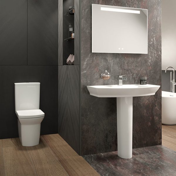 Hudson Reed Maya BTW Close Coupled Toilet + Soft Close Seat - Image 2