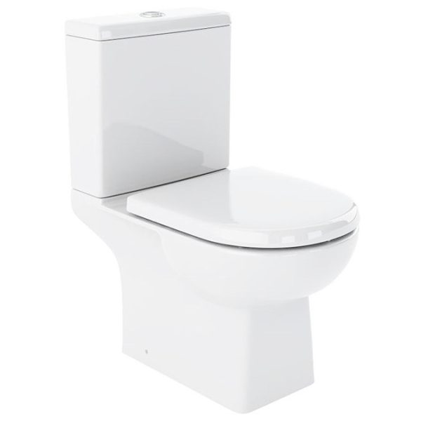 Marina Modern Close Coupled Toilet + Soft Close Seat - Image 3